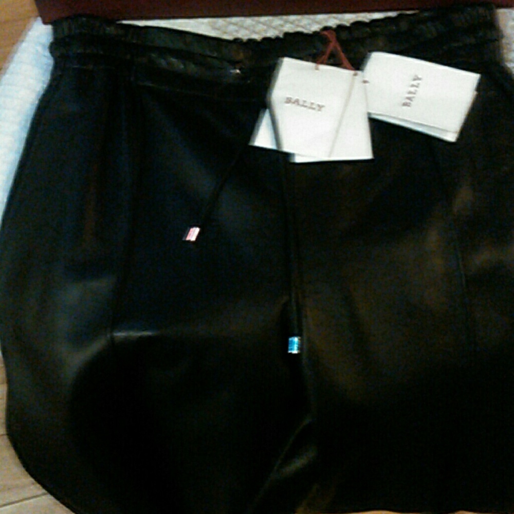 Bally Leather Trousers